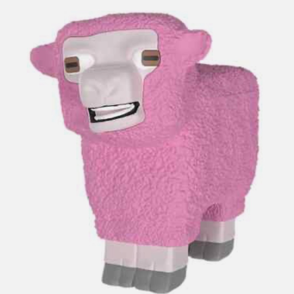 2025 New Cinemark Minecraft Movie Pink Sheep ! Pink Popcorn Bucket